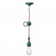 Lampada a sospensione in stile industrial con struttura in ceramica