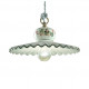 Lampada a sospensione media dallo stile rustico in ceramica decorata a mano