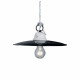 Lampada a sospensione media in stile classico con paralume in ceramica