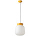 Lampada a sospensione moderna con diffusore grande in vetro