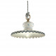 Lampada a sospensione piccola dallo stile rustico in ceramica decorata a mano