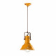 Lampada a sospensione piccola in stile industrial con diffusore in ceramica