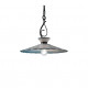 Lampada a sospensione piccola rustica con paralume in ceramica decorata a mano