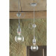 Lampada a sospensione rustica in ceramica decorata a mano regolabile in altezza