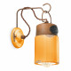 Lampada da parete dal design industrial con diffusore a cilindro in ceramica