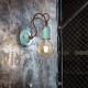 Lampada da parete in stile industrial con struttura in ceramica