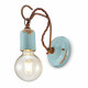 Lampada da parete in stile industrial con struttura in ceramica