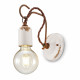 Lampada da parete in stile industrial con struttura in ceramica
