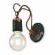 Lampada da parete in stile industrial con struttura in ceramica
