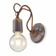 Lampada da parete in stile industrial con struttura in ceramica