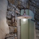 Lampada da parete per esterno con paralume in ceramica decorata a mano