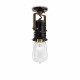 Lampada da soffitto in ceramica dal design industrial