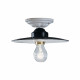 Lampada da soffitto media in stile classico con paralume in ceramica
