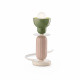 Lampada da tavolo grande con diffusore in ceramica dal design moderno decò