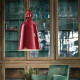 Lampada sospensione dallo stile industrial con diffusore a cono in ceramica
