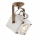 Plafoniera a soffitto dal design industrial con diffusore a cubico in ceramica