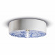 Plafoniera a soffitto grande rotonda interamente in ceramica dal design moderno