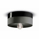 Plafoniera a soffitto piccola rotonda interamente in ceramica dal design moderno