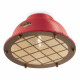 Plafoniera da soffitto in stile industrial con diffusore in ceramica con griglia