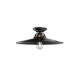 Plafoniera grande in metallo e diffusore in ceramica dal design industrial
