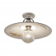 Plafoniera grande rustica con diffusore in ceramica dipinto a mano