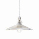 Sospensione grande dallo stile rustico con paralume in ceramica