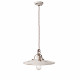 Sospensione grande in metallo con diffusore in ceramica dal design industrial