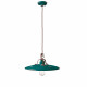 Sospensione grande in metallo con diffusore in ceramica dal design industrial
