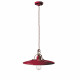 Sospensione grande in metallo con diffusore in ceramica dal design industrial