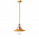 Sospensione media in metallo con diffusore in ceramica dal design industrial