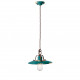 Sospensione media in metallo con diffusore in ceramica dal design industrial