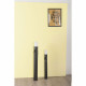 Portacandela grande in stile moderno in acciaio vernicialto "Flip"