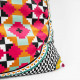 Cuscino grande moderno fodera in poliestere con decoro Ethnic