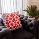 Cuscino grande moderno fodera in poliestere con decoro Ethnic