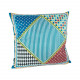 Cuscino grande moderno fodera in poliestere con decoro Foulard