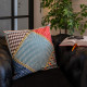 Cuscino grande moderno fodera in poliestere con decoro Foulard