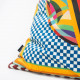 Cuscino grande moderno fodera in poliestere con decoro Rainbow