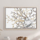 Quadro moderno grande in legno con albero della vita e la sacra famiglia