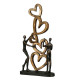 Scultura da tavolo con cuori