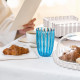 Set 4 pezzi bicchieri per acqua in bio-plastica dal design moderno