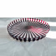 Vassoio rotondo in eco-plastica dal design moderno