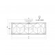Lampada da Soffitto in stile classico con paralume in lino grande