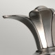 Applique da bagno a parete in acciaio e diffusore in vetro a 1 luce LED G9