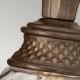 Applique da bagno a parete in acciaio e diffusore in vetro a 1 luce LED G9
