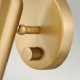 Applique da parete a led orientabile con struttura in acciaio dal design moderno