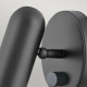 Applique da parete a led orientabile con struttura in acciaio dal design moderno