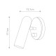 Applique da parete a led orientabile con struttura in acciaio dal design moderno