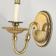 Applique da parete in ottone dal design classico con 1 diffusore