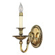 Applique da parete in ottone dal design classico con 1 diffusore