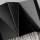 Applique da parete moderna con paralume e pendenti in acciaio